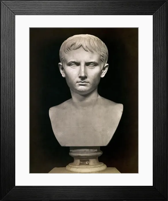 Framed Print : Bust of Augustus Caesar