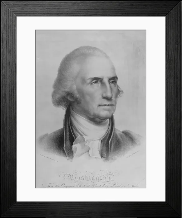 Framed Print : Portrait of George Washington Framed Print : Portrait of George Washington