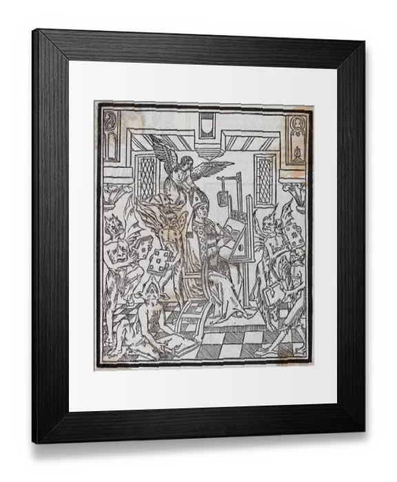 Framed Print : Saint Augustine Composing City of God Framed Print : Saint Augustine Composing City of God