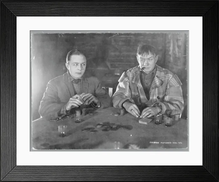 Framed Print : Men Playing Poker Framed Print : Men Playing Poker