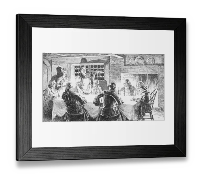 Framed Print : Early American Tavern Framed Print : Early American Tavern