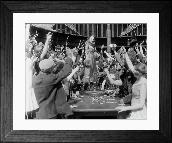 Framed Print : Woman Dancing on Tabletop in The Honor System Framed Print : Woman Dancing on Tabletop in The Honor System