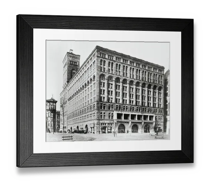 Framed Print : Exterior View of Auditorium Building by Louis H. Sullivan Framed Print : Exterior View of Auditorium Building by Louis H. Sullivan