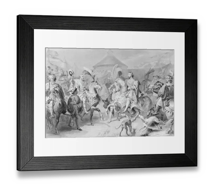 Framed Print : Henry VIII and Frances I Meeting Framed Print : Henry VIII and Frances I Meeting