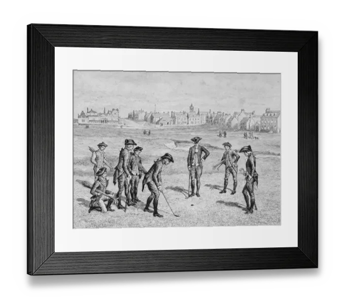 Framed Print : People Playing Golf Framed Print : People Playing Golf
