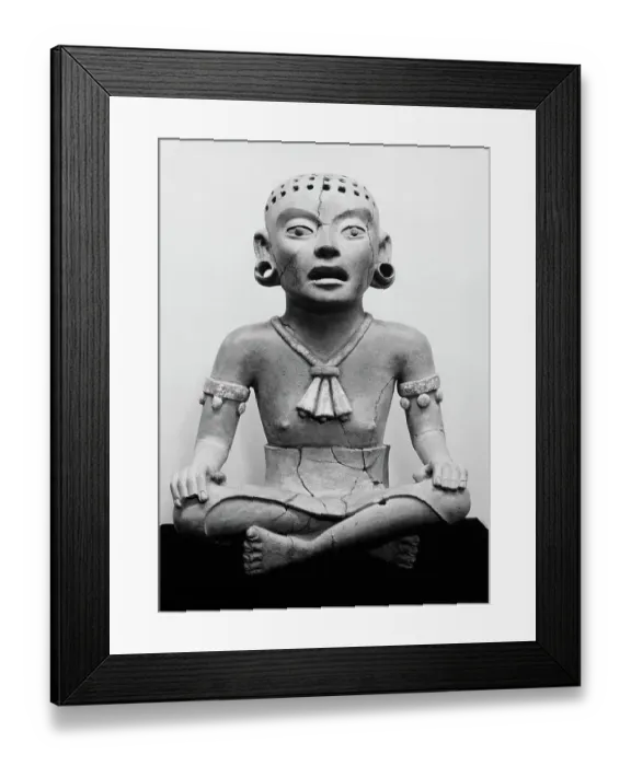 Framed Print : Fertility Goddess Sculpture Framed Print : Fertility Goddess Sculpture