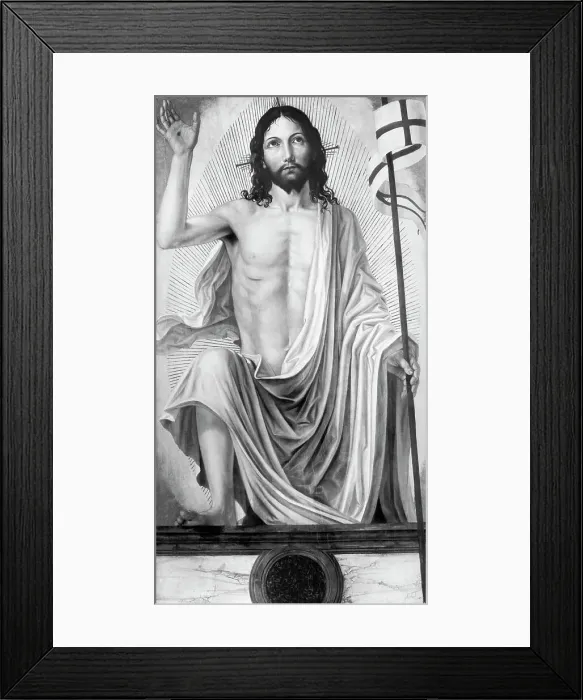 Framed Print : Painting Of Christ Ascending From Tomb Framed Print : Painting Of Christ Ascending From Tomb