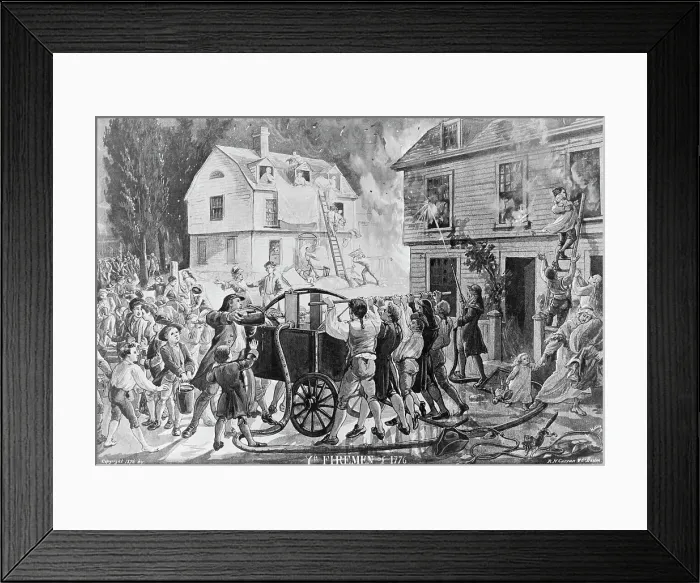 Framed Print : Ye Firemen of 1776 Framed Print : Ye Firemen of 1776