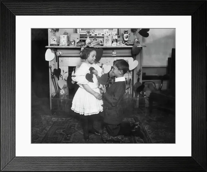 Framed Print : Young Valentine Couple Framed Print : Young Valentine Couple