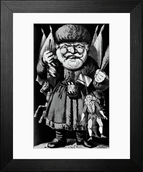 Framed Print : Santa Claus Holding For The Children Framed Print : Santa Claus Holding For The Children