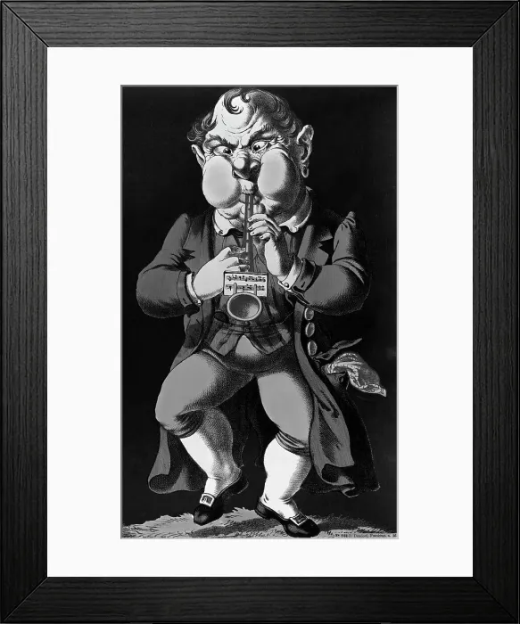 Framed Print : Man Playing The Flute And Dancing Framed Print : Man Playing The Flute And Dancing