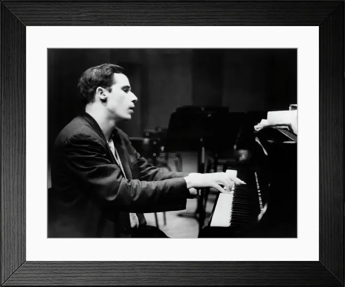 Framed Print : Glenn Gould Playing Piano Framed Print : Glenn Gould Playing Piano