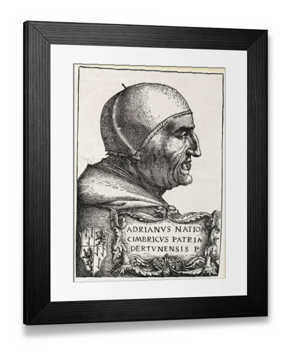 Framed Print : Portrait of Pope Hadrian VI Framed Print : Portrait of Pope Hadrian VI