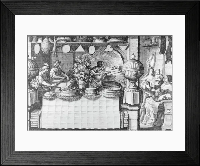 Framed Print : Women Working in Bake Shop Framed Print : Women Working in Bake Shop