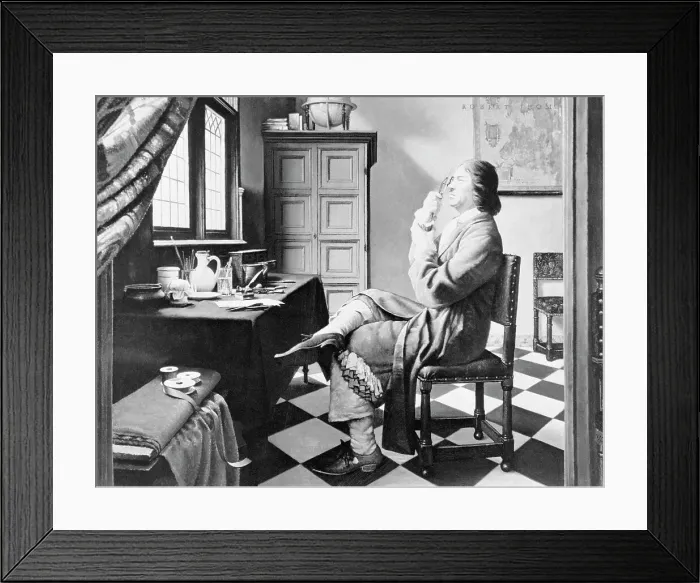 Framed Print : Painting of Anton Van Leeuwenhoek by Robert Thom Framed Print : Painting of Anton Van Leeuwenhoek by Robert Thom