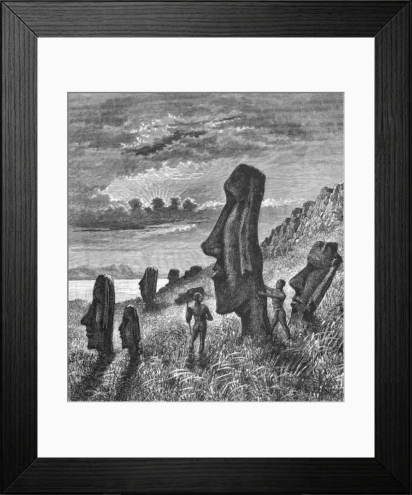 Framed Print : Portraits of Stone Statues Framed Print : Portraits of Stone Statues