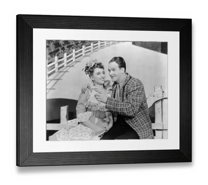 Framed Print : Lee Dixon with Arm Around Celeste Holm Framed Print : Lee Dixon with Arm Around Celeste Holm