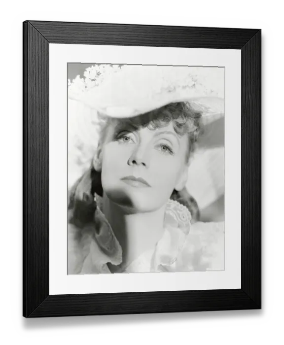 Framed Print : Portrait of Greta Garbo Framed Print : Portrait of Greta Garbo