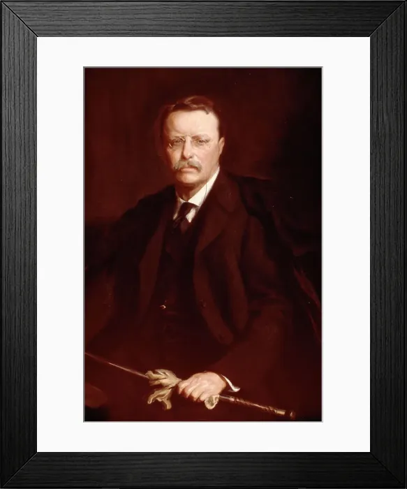 Framed Print : Theodore Roosevelt by Adrian Lamb Framed Print : Theodore Roosevelt by Adrian Lamb
