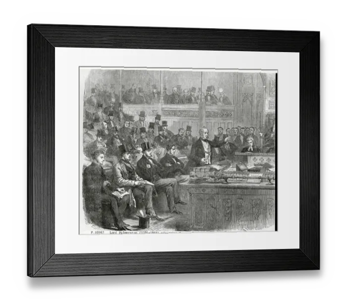Framed Print : Lord Palmerston Addressing House of Commons Framed Print : Lord Palmerston Addressing House of Commons