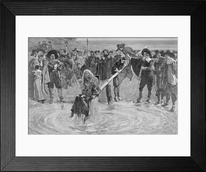 Framed Print : The Duckingstool by Charles Stanley Reinhart Framed Print : The Duckingstool by Charles Stanley Reinhart