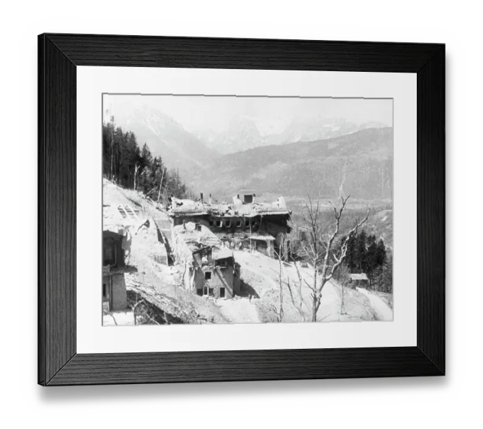 Framed Print : Hitler's Home After Bombing Framed Print : Hitler's Home After Bombing
