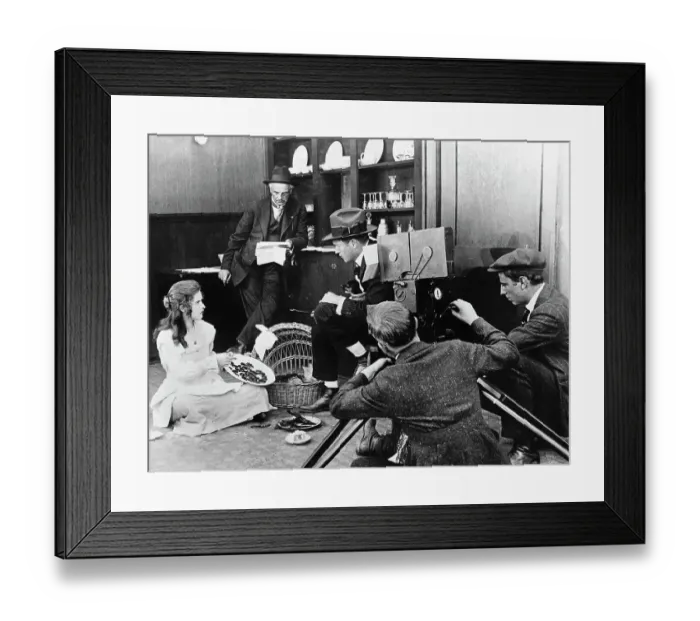 Framed Print : Early Movie Her Official Fathers Starring Dorothy Gish