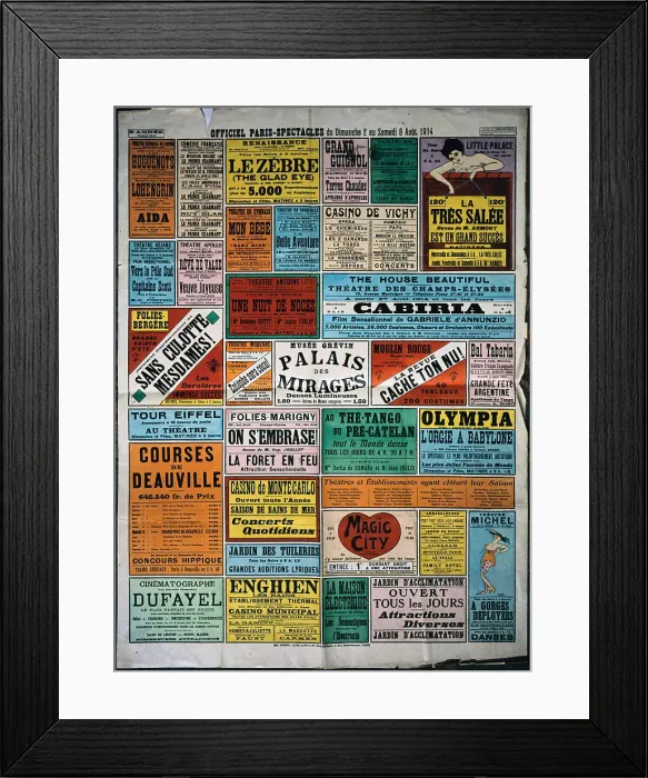 Framed Print : Poster for the Spectacle Framed Print : Poster for the Spectacle