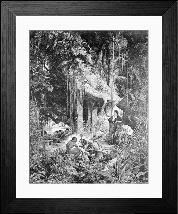 Framed Print : Alexander von Humboldt Beside River Framed Print : Alexander von Humboldt Beside River