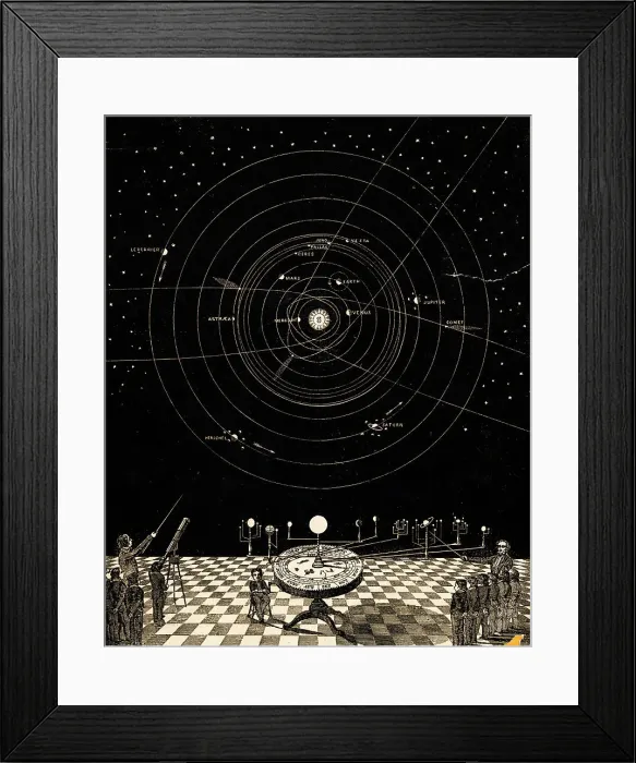 Framed Print : Schoolchildren Learning Revolution of Planets Framed Print : Schoolchildren Learning Revolution of Planets