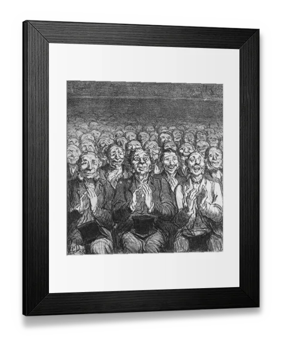 Framed Print : A Tremendous Success by Honore Victorin Daumier Framed Print : A Tremendous Success by Honore Victorin Daumier