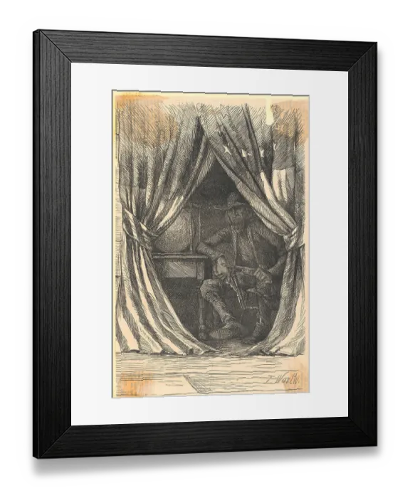 Framed Print : Man Guarding Ballot Boxes Framed Print : Man Guarding Ballot Boxes