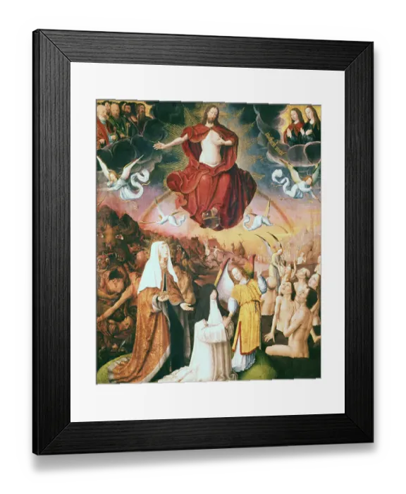 Framed Print : Painting of Jesus Christ in Judgment of Mankind Framed Print : Painting of Jesus Christ in Judgment of Mankind
