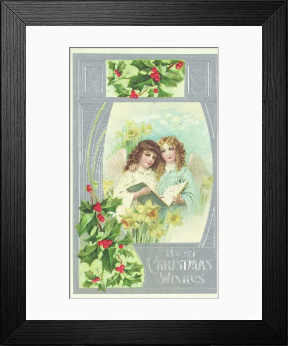 Framed Print : Angels Singing From Choirbook Framed Print : Angels Singing From Choirbook