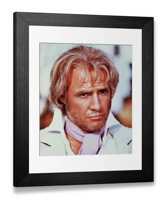 Framed Print : Portrait of Marlon Brando Framed Print : Portrait of Marlon Brando
