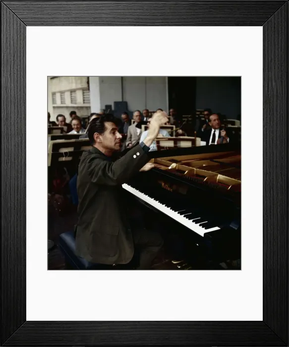 Framed Print : American Conductor Leonard Bernstein Framed Print : American Conductor Leonard Bernstein