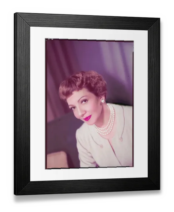 Framed Print : Portrait of Claudette Colbert Framed Print : Portrait of Claudette Colbert