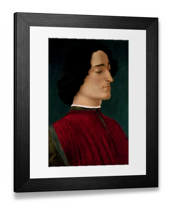 Framed Print : Portrait of Guiliano de Medici by Sandro Botticelli Framed Print : Portrait of Guiliano de Medici by Sandro Botticelli