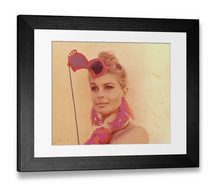 Framed Print : Actress Candice Bergen with Mask Framed Print : Actress Candice Bergen with Mask