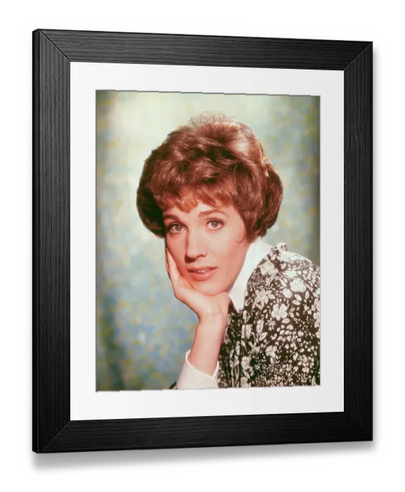 Framed Print : Portrait of Julie Andrews Framed Print : Portrait of Julie Andrews
