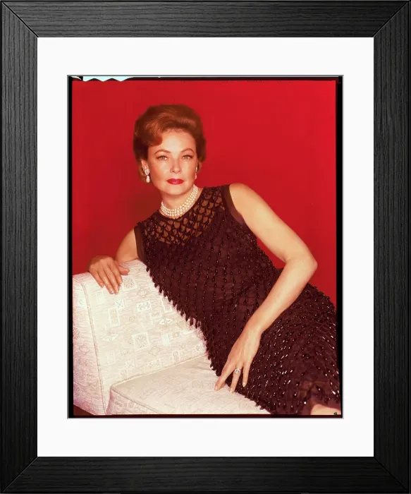 Framed Print : Portrait of Gene Tierney