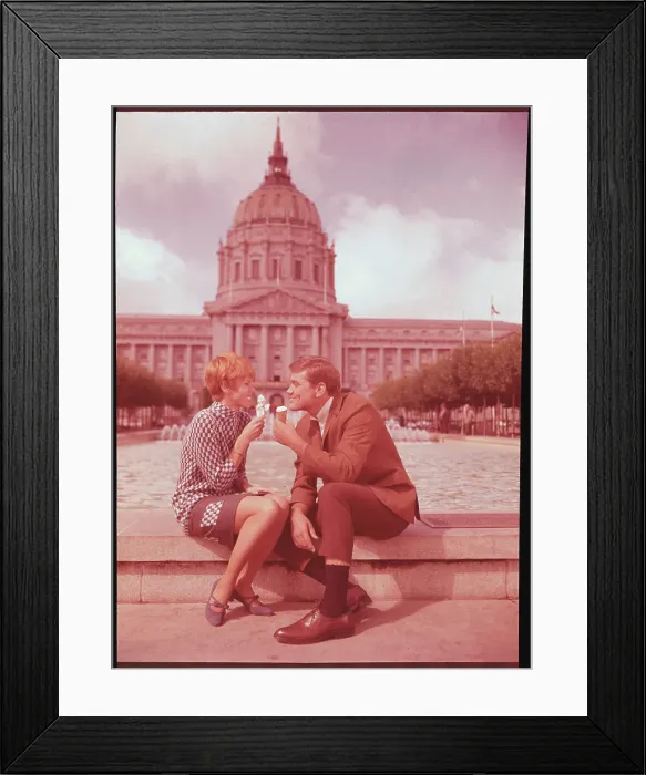 Framed Print : Judy Carne and Pete Duel in Movie Still Framed Print : Judy Carne and Pete Duel in Movie Still