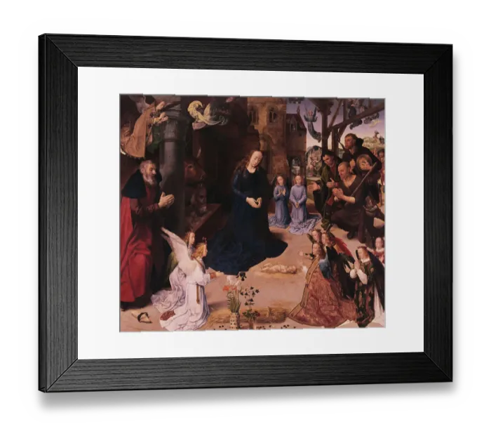 Framed Print : Center Panel of Portinari Altarpiece by Hugo van der Goes