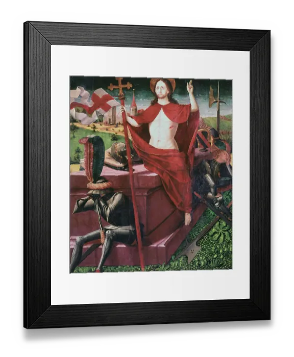 Framed Print : Painted Version of Christ After Resurrection Framed Print : Painted Version of Christ After Resurrection