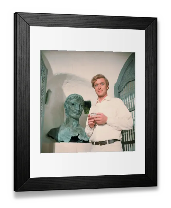 Framed Print : Michael Caine Holding Glass Framed Print : Michael Caine Holding Glass