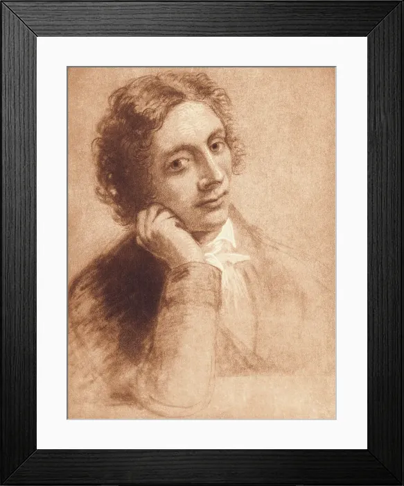 Framed Print : English Poet John Keats