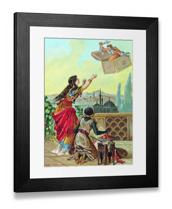 Framed Print : The Flying Trunk by Carl Offterdinger Framed Print : The Flying Trunk by Carl Offterdinger