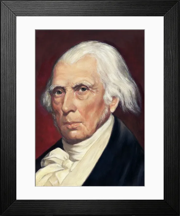 Framed Print : Portrait of James Madison Framed Print : Portrait of James Madison