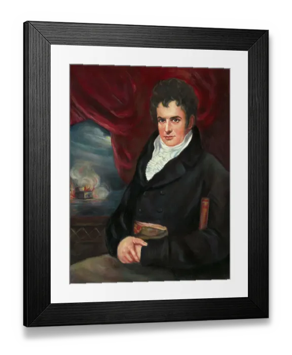 Framed Print : Portrait of Robert Fulton After a Painting by Benjamin West Framed Print : Portrait of Robert Fulton After a Painting by Benjamin West