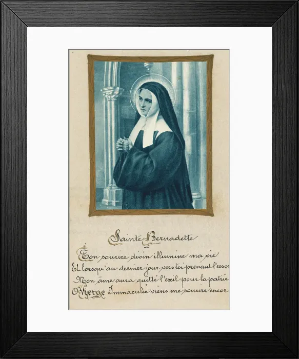 Framed Print : St. Bernadette of Lourdes Framed Print : St. Bernadette of Lourdes